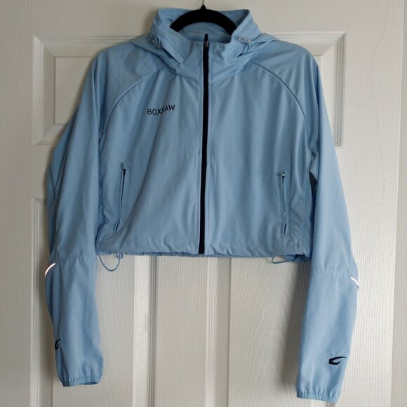 BoxRaw Robinson Light Blue Cropped Jacket - Picture 1 of 6